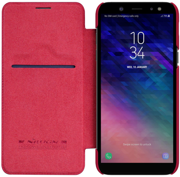 Nillkin Qin Book Pouzdro pro Samsung A605 Galaxy A6 Plus 2018, červený_1956703964