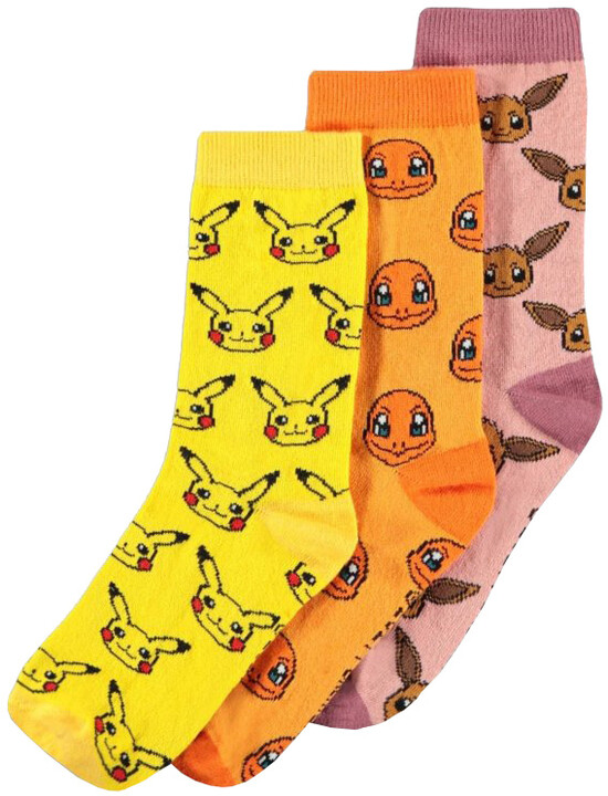 Ponožky Pokémon - Iconic Characters, 3 páry (39/42)_262421397