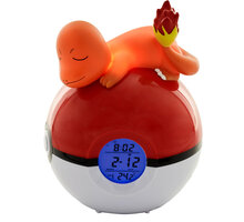 Budík Pokémon - Charmander &amp; Pokéball, digitální, svítící, stolní_364836659