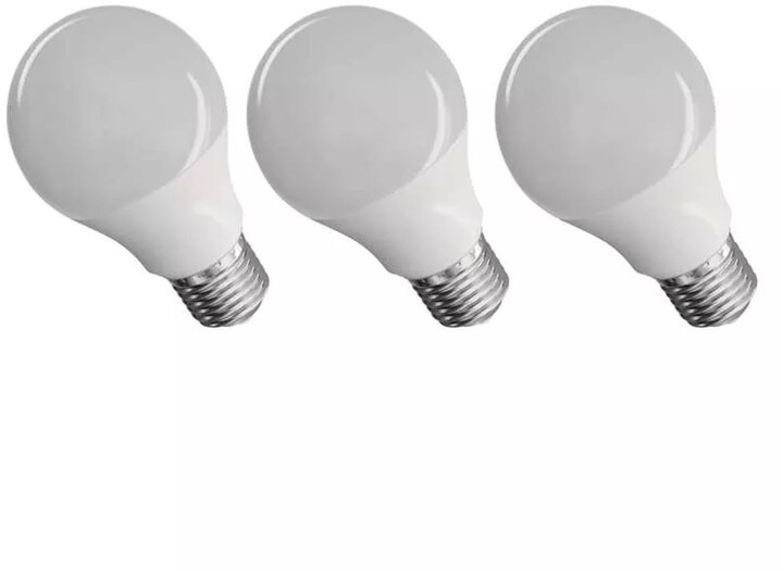 Emos LED žárovka true light A60 7,2W(60W), 806lm, E27, teplá bílá, 3 kusy_1601426