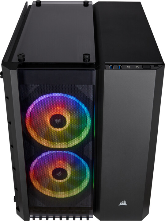 Corsair Crystal RGB Series 280X, TG, černá_645672563