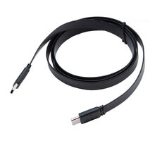 Akasa kabel USB-C 3.1 - USB-C 3.1, M/M, plochý, 1m, černá_297501957