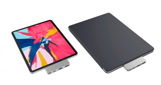 HyperDrive 4 v 1 USB-C Hub pro iPad Pro 2018, stříbrná_906910038