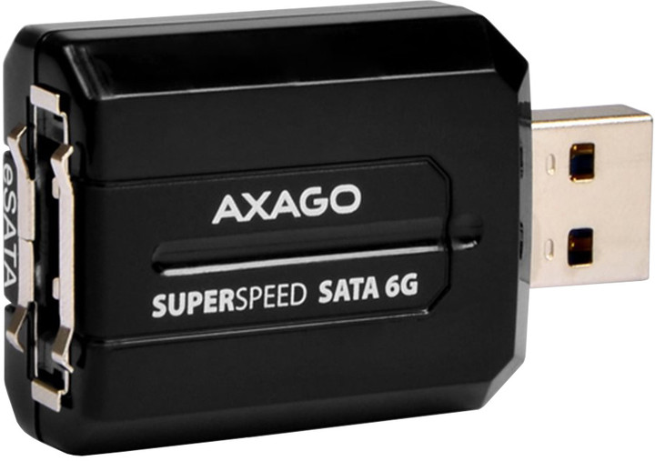 AXAGON USB3.0 - eSATA 6G MINI adaptér, stříbrný_1793944050