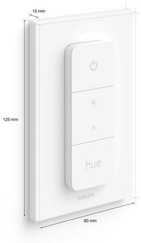 Philips Hue LED White žárovka BT E27 15,5W 1600lm 2700K A67 + Philips Hue Dimmer Switch V2_1641526363