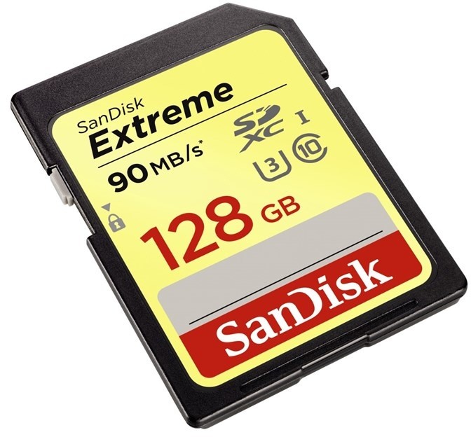 SanDisk SDXC Extreme 128GB 90MB/s UHS-I U3_159614040