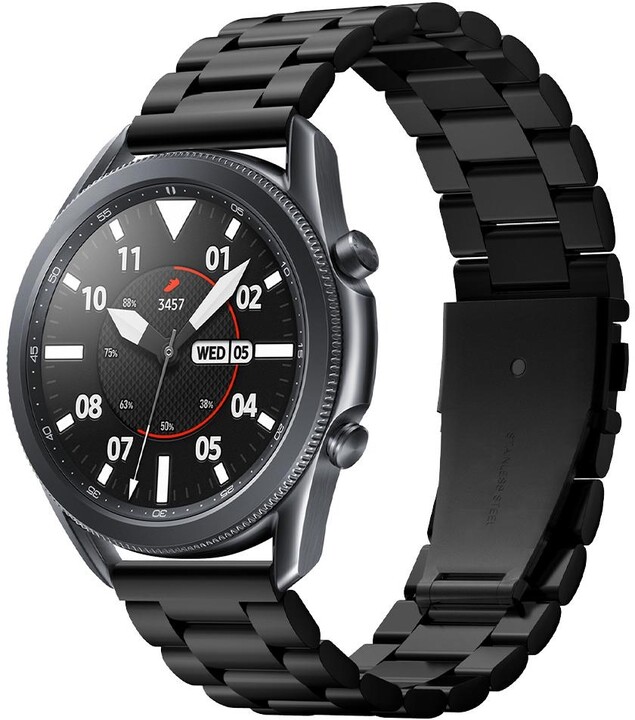 Spigen řemínek Modern Fit pro Galaxy Watch, nerezový, 46mm, černá_219025969