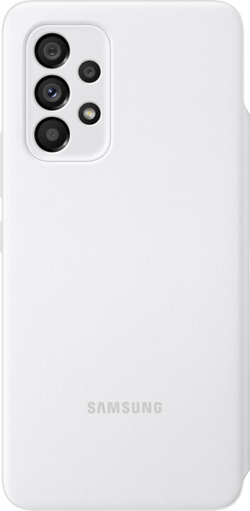 Samsung flipové pouzdro S View Cover pro Galaxy A53 5G, bílá_1874176560