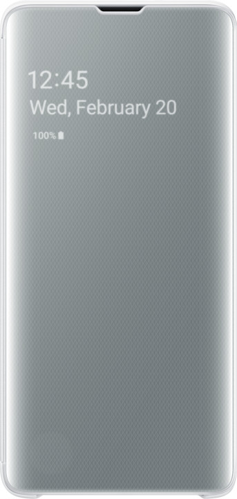 Samsung Clear View flipové pouzdro pro Samsung G973 Galaxy S10, bílá_607370910