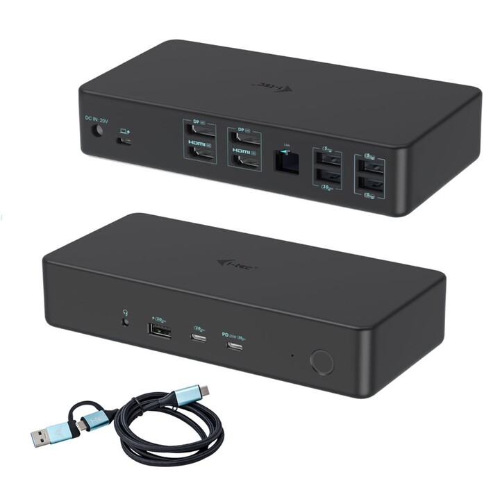 i-tec dokovací stanice USB 3.0/USB-C/Thunderbolt 3, 2x 4K Display, PD 100W_953775854