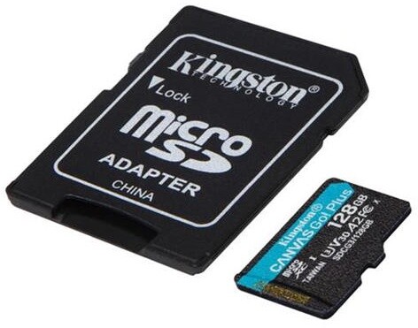 Kingston Micro SDXC Canvas Go! Plus 128GB 170MB/s UHS-I U3 + adaptér_1143160057