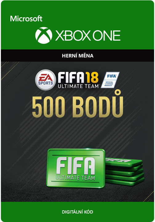 FIFA 18 - 500 FUT Points (Xbox ONE) - elektronicky_160143936