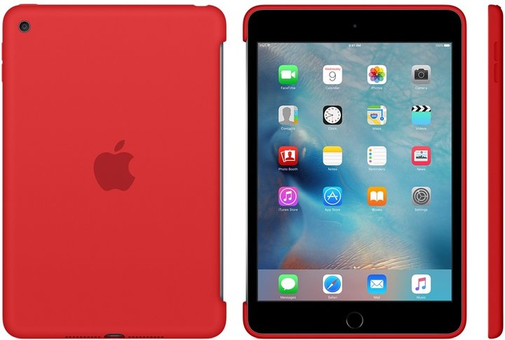 Apple iPad mini 4 Silicone Case, červená_1070349656