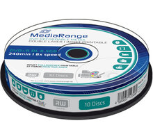 MediaRange DVD+R 8,5GB DL 8x, Printable, 10ks Spindle
