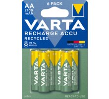 VARTA nabíjecí baterie Recycled AA 2100 mAh, 6ks_1272930583