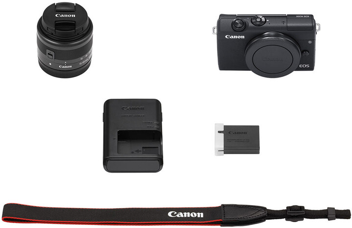 Canon EOS M200, černá + EF-M 15-45mm IS STM + SB130 + karta 16GB_2077159904