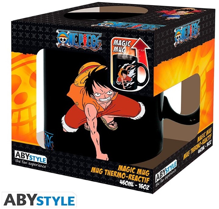 Hrnek One Piece - Luffy &amp; Ace, měnící se, 460ml_33884900