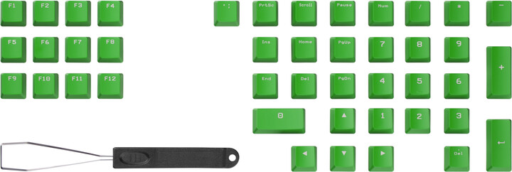 CZC.Gaming Satyr, keycaps, 124 kláves, OEM, zelené_537054249