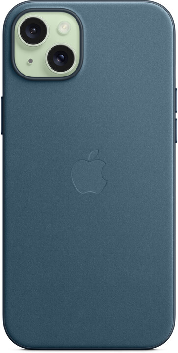 Apple kryt z tkaniny FineWoven s MagSafe na iPhone 15 Plus, tichomořsky modrá_131610326