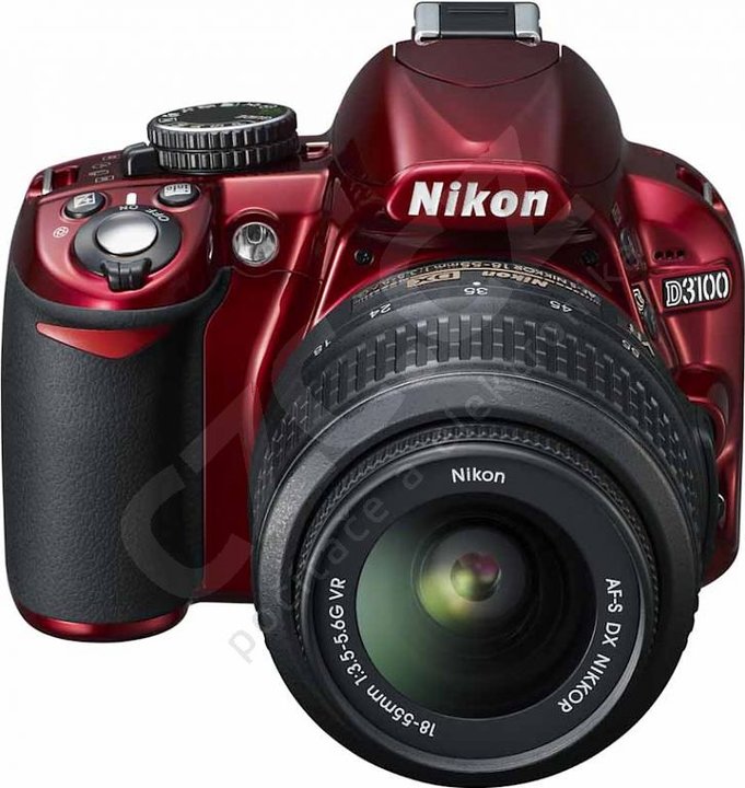 Nikon D3100 RED + objektivy 18-55 AF-S DX VR a 55-200 AF-S VR_580966255