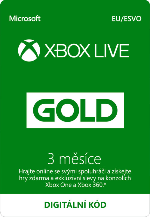 Microsoft Xbox Live zlaté členství 3 měsíce_2024276485
