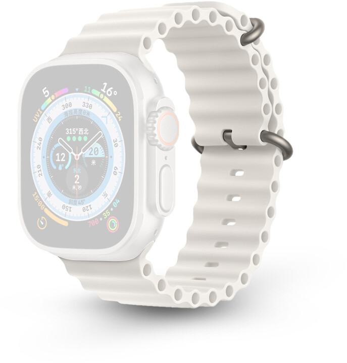 RhinoTech řemínek Ocean pro Apple Watch 42/44/45/49mm, bílá_1981500908