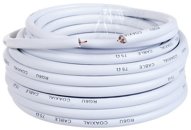 AQ KVX100, anténní koax kabel průměr 6,8mm, 75 ohm, bez konektorů, 10m