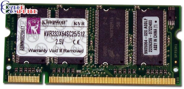 Kingston Value 512MB DDR 333 (KVR333X64SC25/512) SO-DIMM_44104023