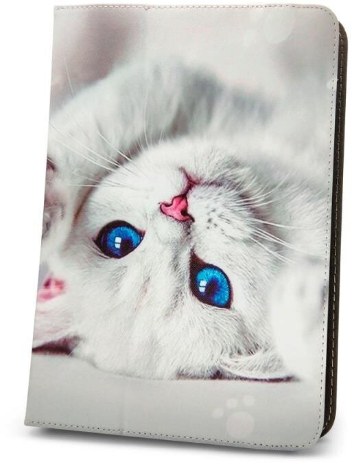 GreenGo flipové pouzdro Cute Kitty pro tablet 9-10&quot;, univerzální_1000886000