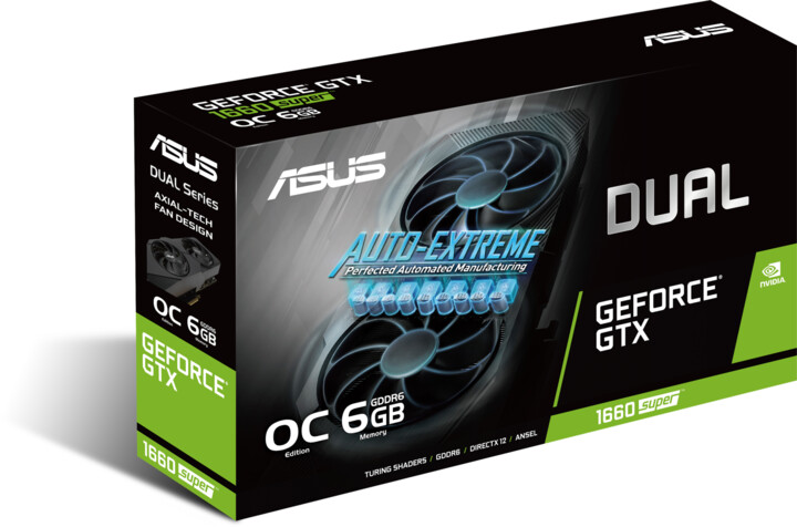 ASUS GeForce DUAL-GTX1660S-O6G-EVO, 6GB GDDR6_680507240