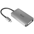 Club3D adaptér USB-C 3.2 Gen1 - DVI-D (Dual Link), M/F, aktivní, HDCP OFF, 24.5cm, stříbrná O2 TV HBO a Sport Pack na dva měsíce