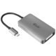 Club3D adaptér USB-C 3.2 Gen1 - DVI-D (Dual Link), M/F, aktivní, HDCP OFF, 24.5cm, stříbrná_522229940