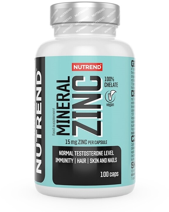 Nutrend MINERAL ZINC 100% CHELATE, 100 kapslí_65008536