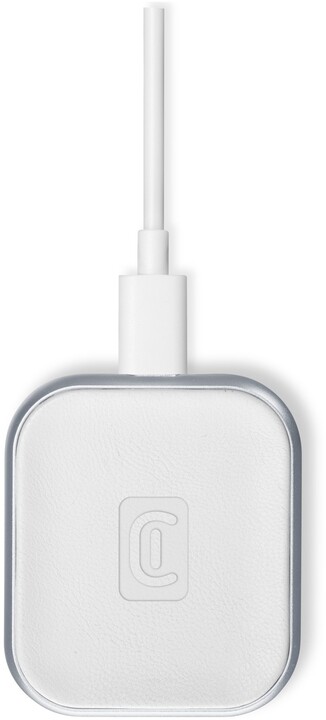 CellularLine nabíječka Power Base pro Apple Airpods/Pro, bezdrátová, bílá_898602253