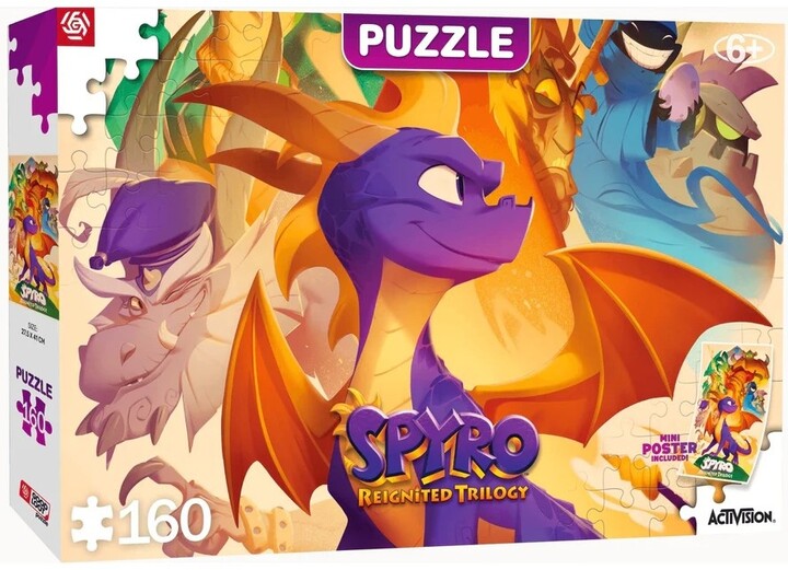 Puzzle Spyro - Reignited Trilogy, 160 dílků_98330428