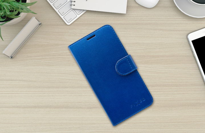 FIXED FIT pouzdro typu kniha Shine pro Xiaomi Mi A2, modrá_1007117080