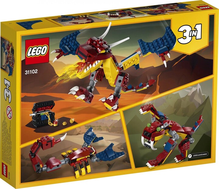 LEGO® Creator 3v1 31102 Ohnivý drak_500824458
