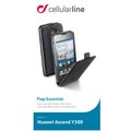 CellularLine Flap Essential pouzdro pro Huawei Ascend Y300, černá_770690555