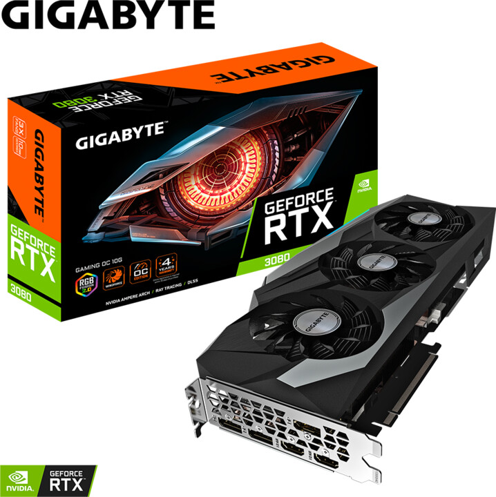 GIGABYTE GeForce RTX 3080 GAMING OC 10G (rev.2.0), LHR, 10GB GDDR6X_1346554378