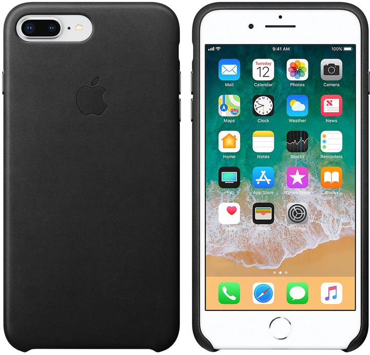 Apple kožený kryt na iPhone 8 Plus / 7 Plus, černá_387054887