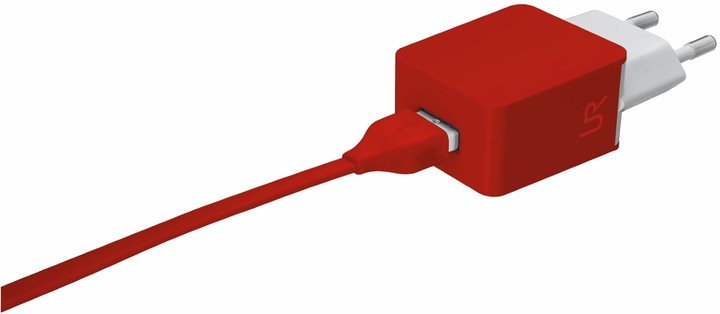 Trust USB nabíječka 5W, 1A, červená_368507843