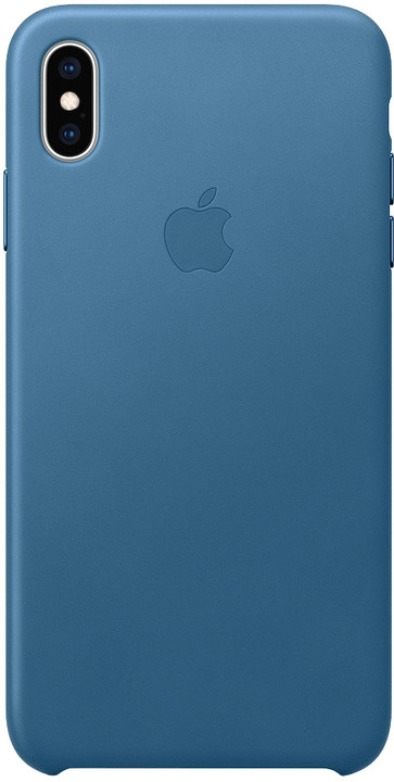 Apple kožený kryt na iPhone XS Max, modrošedá_1853888460
