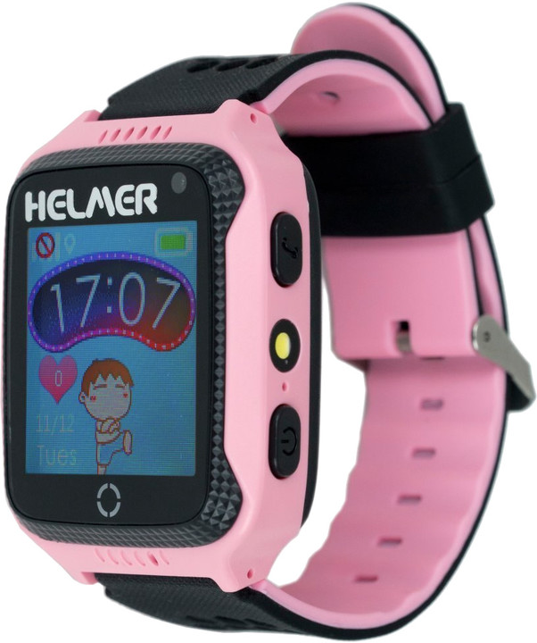 Helmer LK 707 dětské hodinky s GPS lokátorem s možností volání, fotoaparátem růžové_652422558
