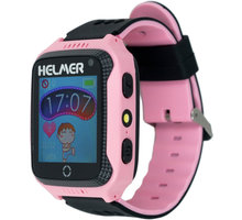 Helmer LK 707 dětské hodinky s GPS lokátorem s možností volání, fotoaparátem růžové O2 TV HBO a Sport Pack na dva měsíce