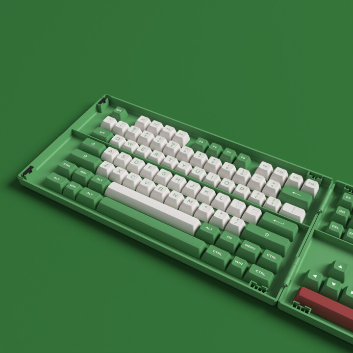 Akko Matcha Red Bean, 158 kláves, ASA, zelená/bílá/červená_910058439