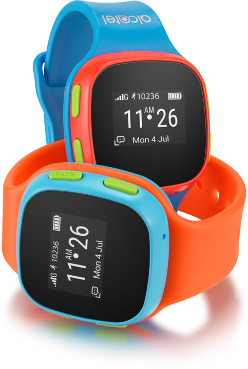 ALCATEL MOVETIME Track&amp;Talk Watch, Blue/Red_524507506