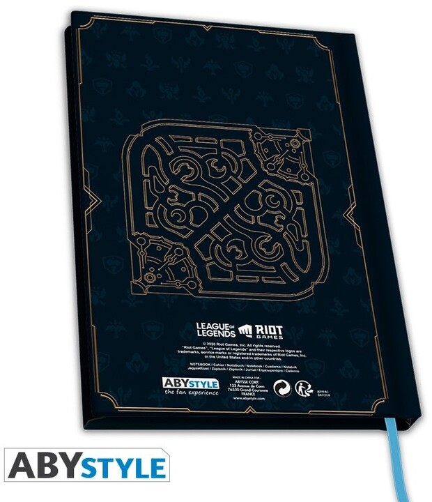 Zápisník League of Legends - Hextech Logo, linkovaný, A5_800860524
