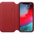 Apple kožené pouzdro Folio na iPhone XS (PRODUCT)RED, červená_1216718385