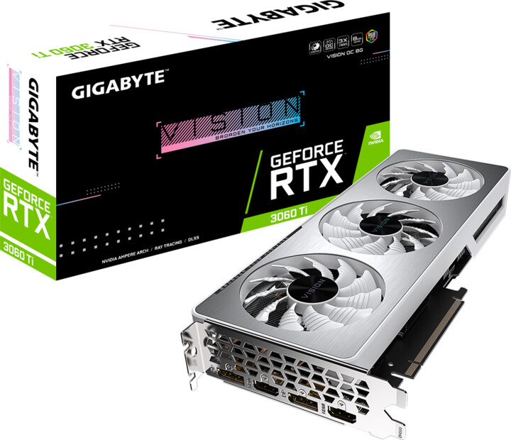 GIGABYTE GeForce RTX 3060 Ti VISION OC 8G (rev. 2.0), LHR, 8GB GDDR6_123690727
