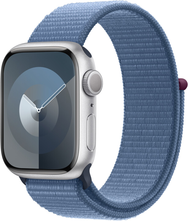 Apple Watch Series 9, 41mm, Silver, Winter Blue Sport Loop_1162273417